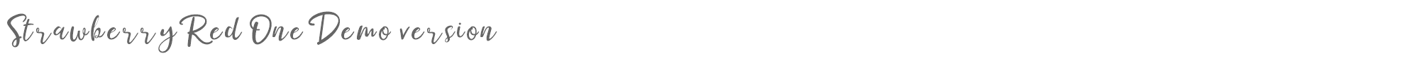 Sample characters Strawberry Red One Font